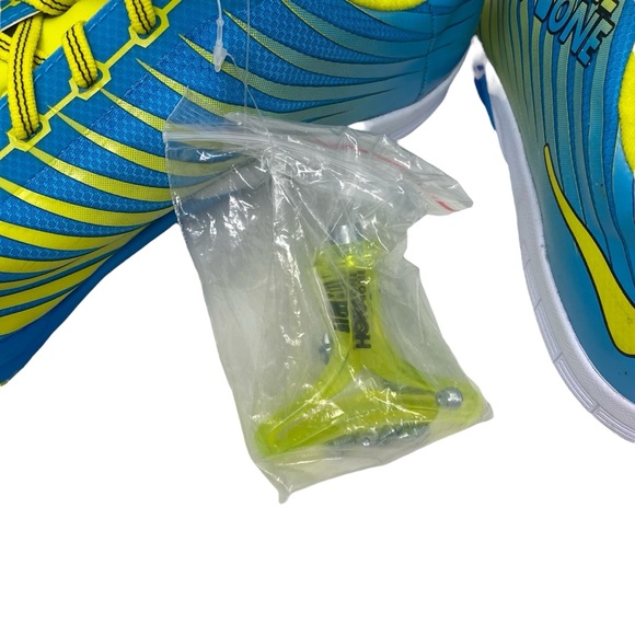 Hoka One One Evo‎ XC Spikes Men’s Size 12 Track Cross Country Blue Citrus Yellow - Picture 7 of 10